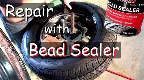 how to re bead skid steer tire with home compressor|how to seal tire bead.